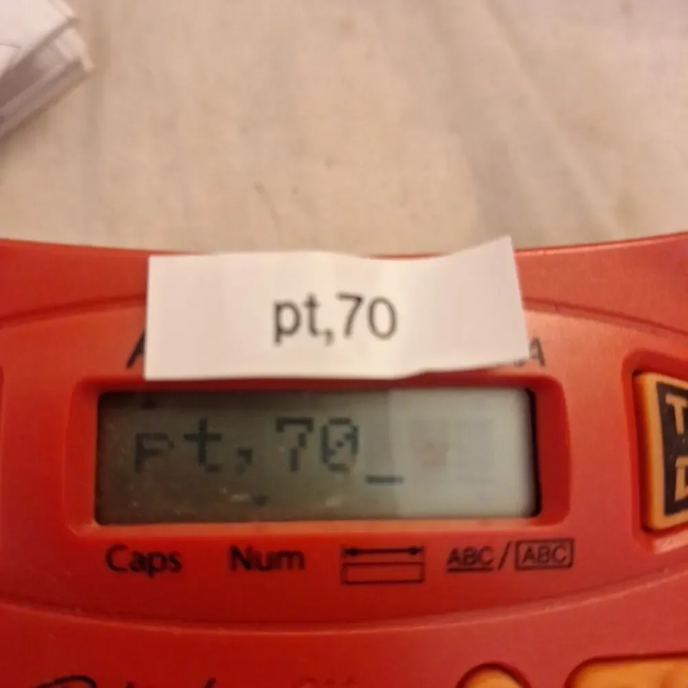 Brother PT-70 P-Touch Blue Electronic Handheld Labeling System Label Maker Tape